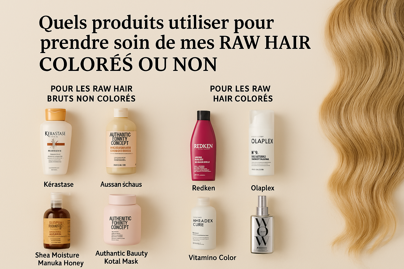 L'entretien des raw hair